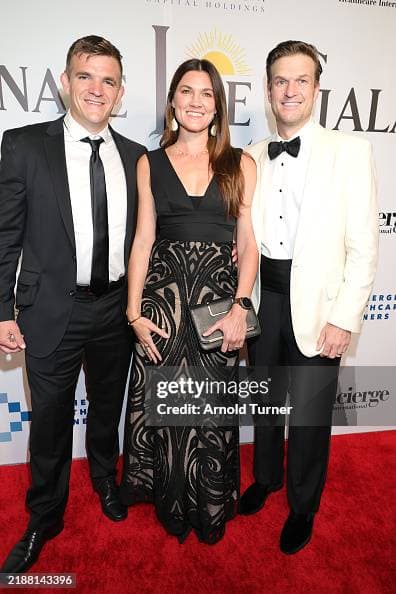 Wate & Sarah Carter with Hunter Rock at the 2024 Illuminate Life Gala