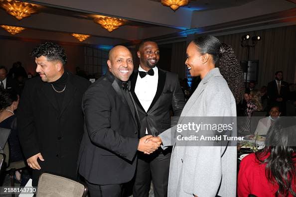 Dr. Ersno Eromo at the reception at the 2024 Illuminate Life Gala