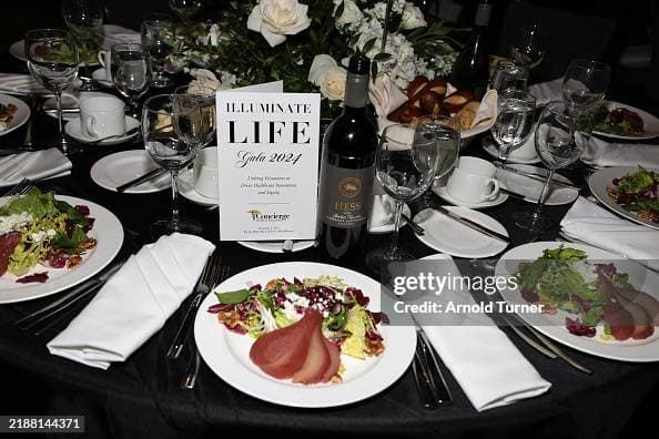 Food service during the reception at the 2024 Illuminate Life Gala